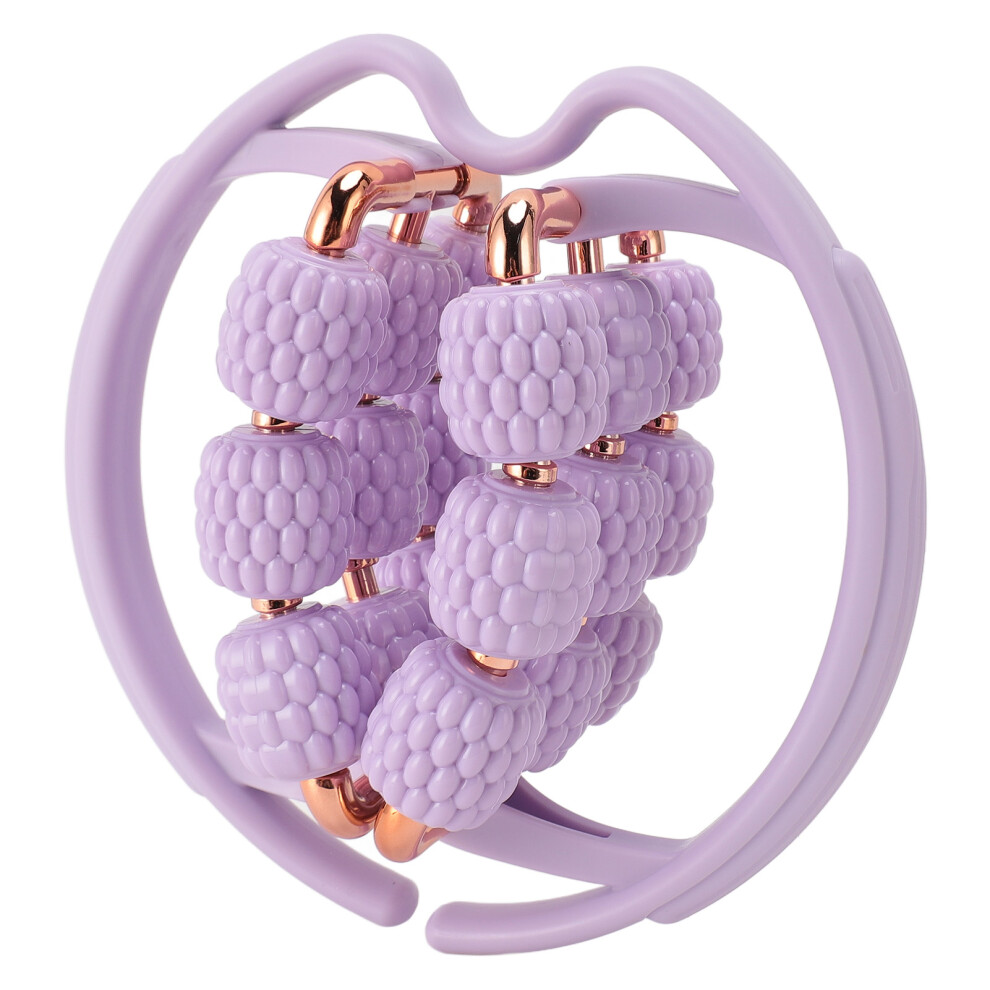 Circular Leg Clamps Massager Versatile Ergonomic Portable 6 Axis 18 Wheels Handheld Muscle Relax Roller Massager for Neck Arm Thigh