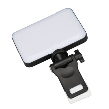 LED-Videoleuchte Clip Mini 2000mAh Schwarz 3000-6500K