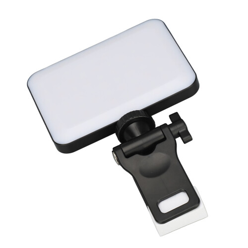 LED-Videoleuchte Clip Mini 2000mAh Schwarz 3000-6500K