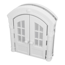 Cat Door Interior Door Secure Long Lasting Use Easy Install Portal French Cat Door for Pets Dogs White Common Style