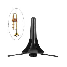 (As show, One size) 1 piece (black, about 175*105mm) Folding Tripod Stand Frame, Wind Music Accessories, Wind Music Stand, Musical Instrument Stand, Trumpet Stand