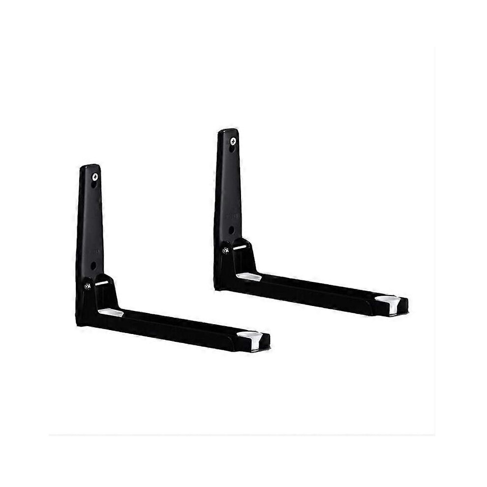 (As show, One size) Black microwave wall bracket Stainless steel microwave bracket Suitable for all microwaves. Bearing 50 kgsilver