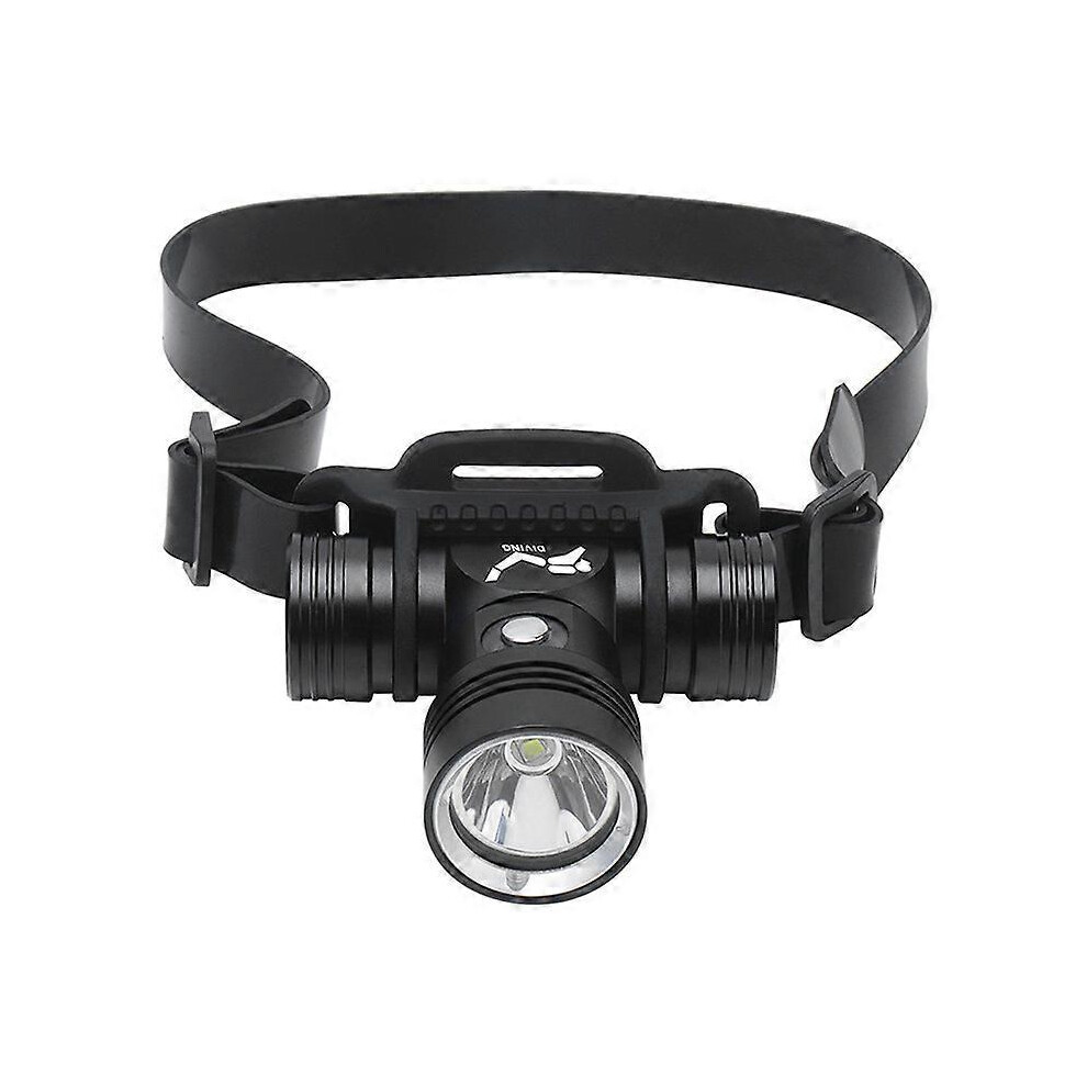 (As show, One size) Diving Headlamp Rechargeable Scuba Diving Torch, IPX8 Waterproof Diving Underwater Headlamp
