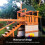 Spielplatz-Ersatzdach 600D 228  109 cm Grün 4