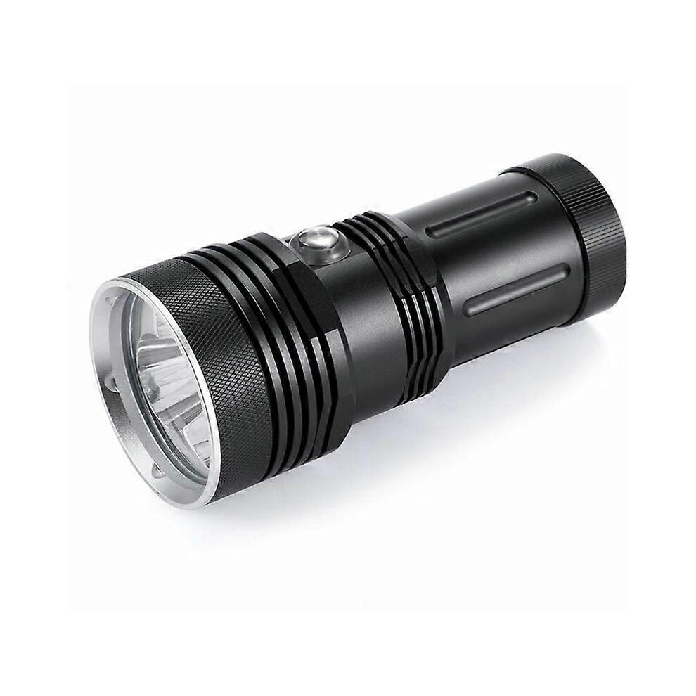 (As show, One size) Professional Diving Torch Professional Diving Flashlight 80M Portable Diving Torch IPX9 Waterproof Underwater LED Lamp,Yellow Ligh