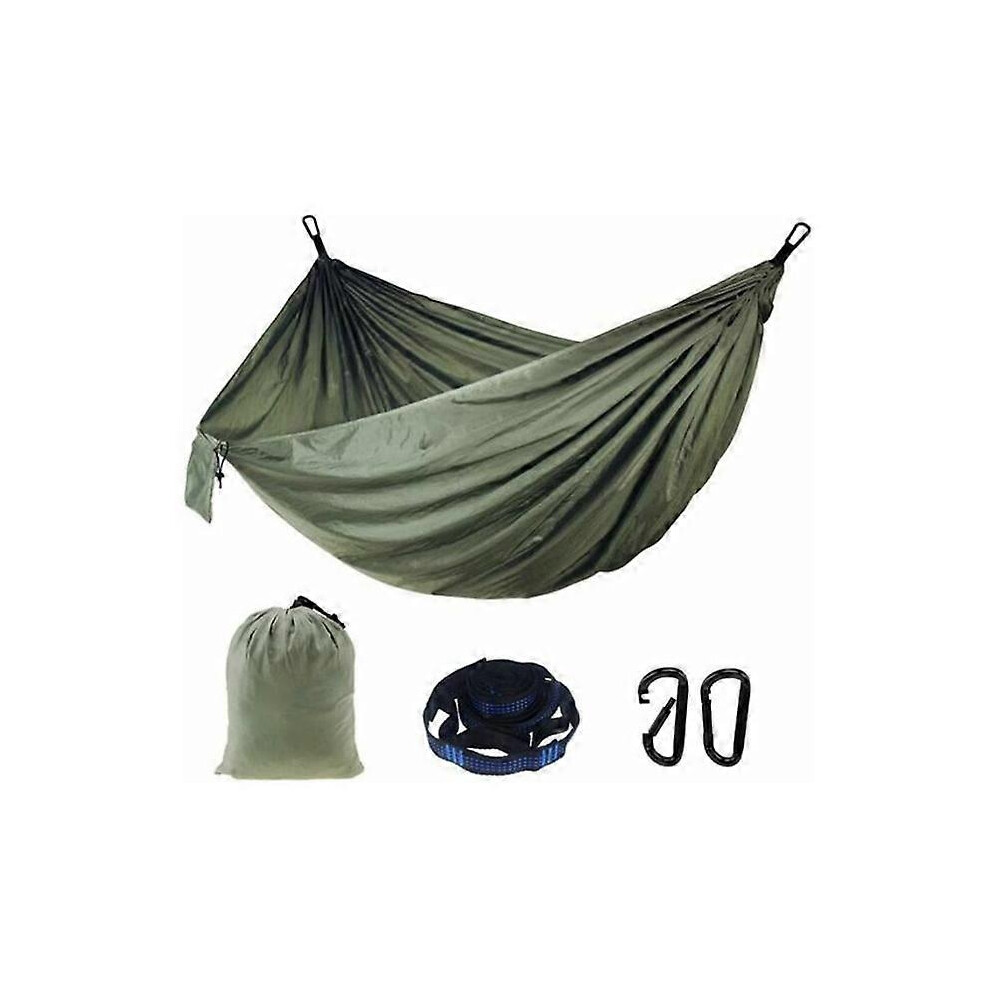 (As show, One size) Hanging Hammock, Single or Double Camping Hammock with Carry Case, Max Weight 300kg, for Garden, Beach, Backyard, Patio, Hiking, T-image-OPC-PHQC67D-NEW