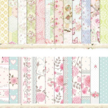 Scrapbook Paper, Pack of 12 Design Paper 15 cm x 15 cm, Design Paper for DIY Card Making, Scrapbooking, Photo Albums and Junk Journals, Idea