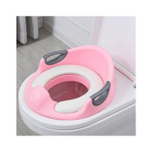 (As show, One size) Children's toilet seat(pink