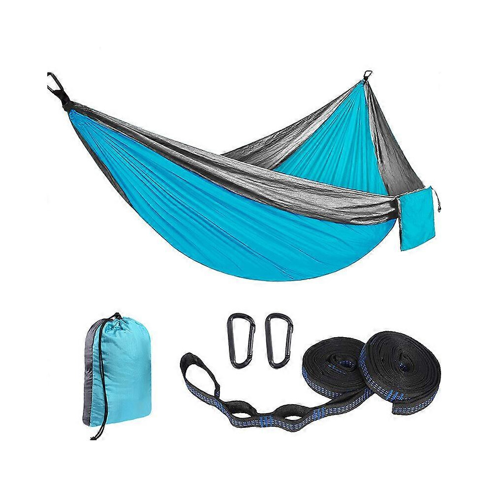 (As show, One size) Hanging Hammock, Single or Double Camping Hammock with Carry Case, Max Weight 300kg, for Garden, Beach, Backyard, Patio, Hiking, T-image-OPC-PHQC6GF-NEW