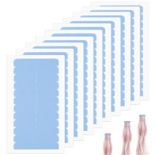 Pack of 96 Adhesive Tapes for Hair Extensions (4 cm x 0.8 cm, Blue) Professional Waterproof Adhesive Strips for Tape Extensions, Replacement