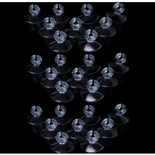 FWORUAIS 30 Pack Aquarium Suction Bag Clips for Standard 4-6mm ID Airline Hose Clear Air Hose Holder Clamp Accessories for Fish Tank Be