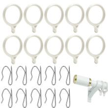 Metal Curtain Hooks, 20 Piece Heavy Duty Zinc Metal Drapery Pin Hooks, Durable Curtain Pin Hooks Perfect For Window, Door, Shower Curtain