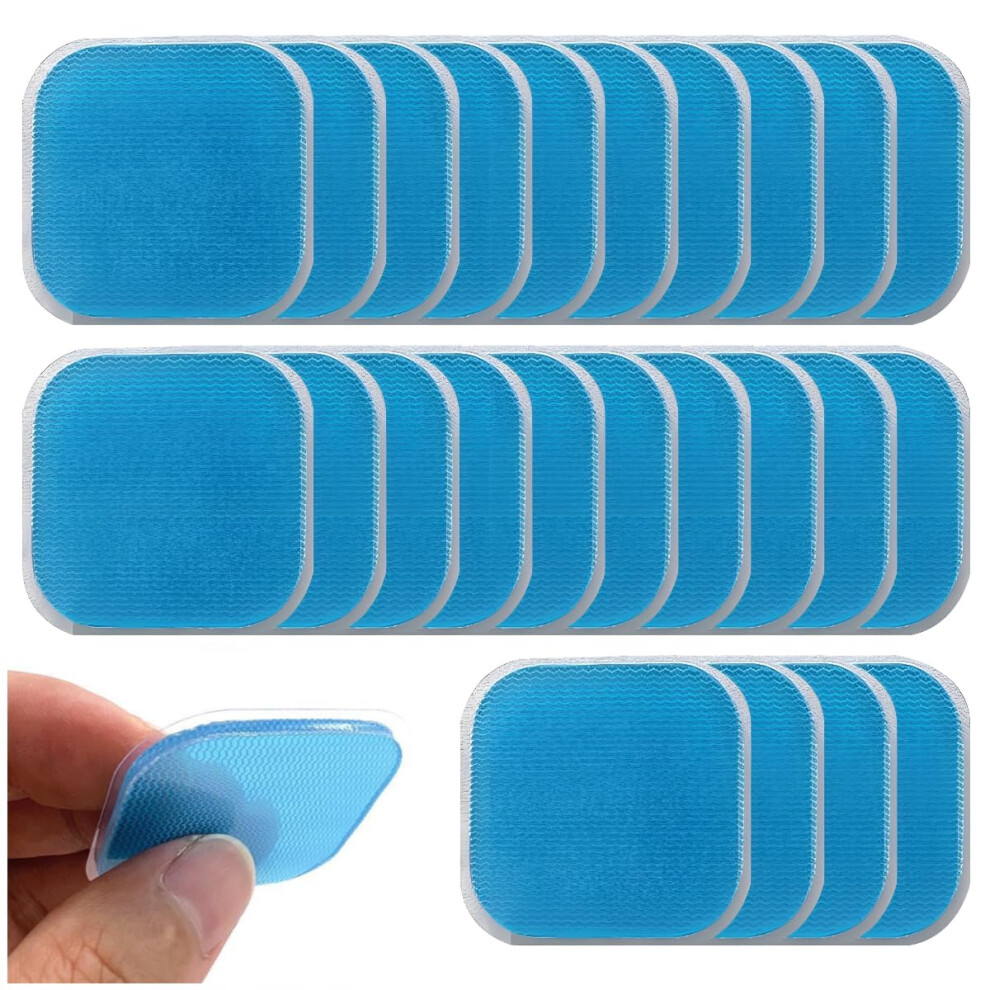 MATSOONY Pack of 30 Gel Pads Compatible with Beurer EM 59, Self-Adhesive EMS Gel Pads for Electric Muscle Stimulation, Replacement Gel Pads