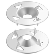 JCUQGDOO 200 Pieces Galvanized Steel Easy Fix Discs, Durable Insulation Thermoboard Backer Nail Seals for Gypsum Board & Claws