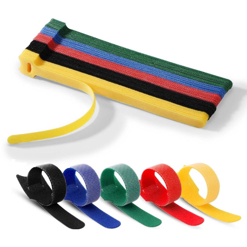 Belt Cable Ties, 50 Pieces Reusable Cable Ties, Adjustable Detachable Hook And Loop Cable Ties, Belt Cable Ties 6920702327974