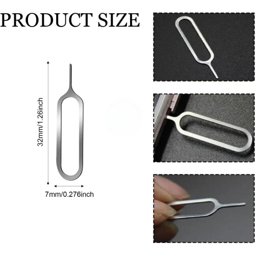 One Piece Professional Quality SIM Card Ejector Kit 30 Pieces Universal Multi-Device Metal Eject Pins, Precision SIM Tray Remover Tool 1