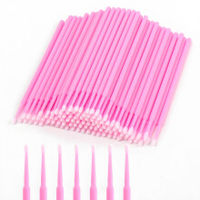 Micro Applicator Brush Set 200 Pieces - Micro Precision Applicators with Angle Tips for Lash Artists, Hygienic Salon-Grade Brush for