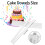 GSKQCRPR 10-piece Stage Cake Support System - Heavy Duty Plastic Dowel Rods for Multi-Layer Construction, Professional Stacking Kit 7