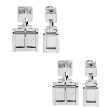 4 Piece Zipper Foot for Sewing Machine 2 Small & 2 Large Press Feet, Universal Household Sewing Accessories with Double Zipper Versc