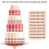 GSKQCRPR 10-piece Stage Cake Support System - Heavy Duty Plastic Dowel Rods for Multi-Layer Construction, Professional Stacking Kit 6