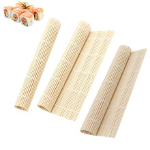GSKQCRPR 3-Piece Bamboo Sushi Making Kit - Non-Stick & Easy Clean Sushi Roll Mats for Beginners, DIY Sushi Roll Set with Rice Spreader