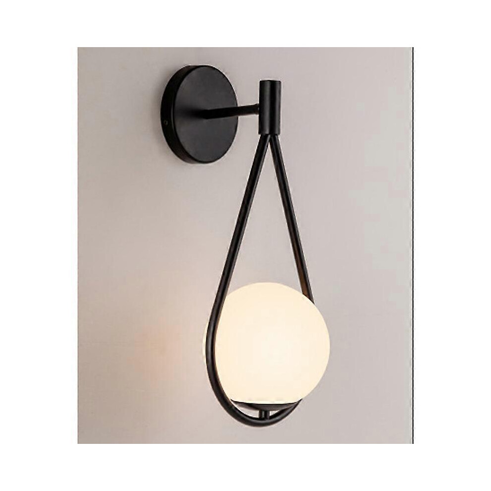 (As show, One size) LED Vintage Wall Sconce Indoor Round Industrial Adjustable Spherical Wall Lamp Glass Metal Water Droplets Wall Lighting E27 for Ki