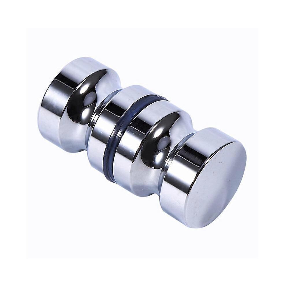 (As show, One size) Set of 2 Shower Door Handles 30mm Bath Shower Door Handle Replacement Polished Chrome Door Handles