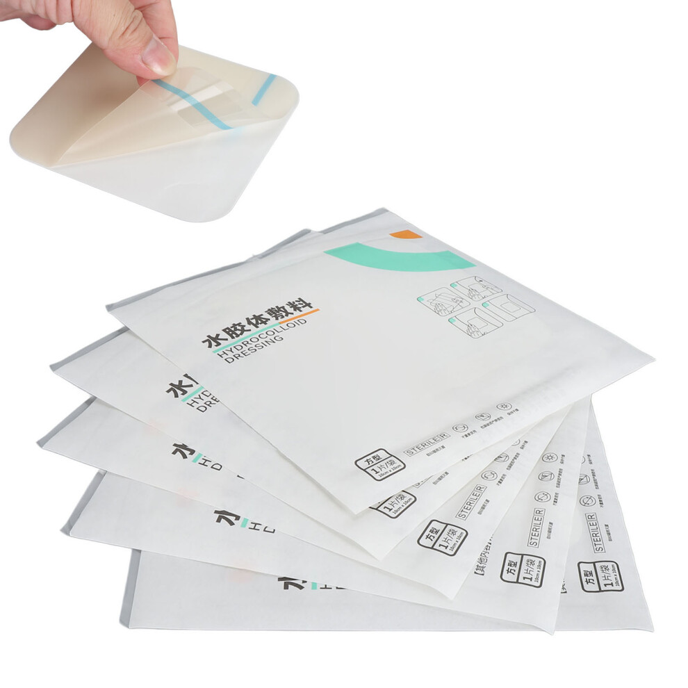 5PCS Hydrocolloid Gel Bandage Transparent Waterproof Hydrocolloid Wound Dressing