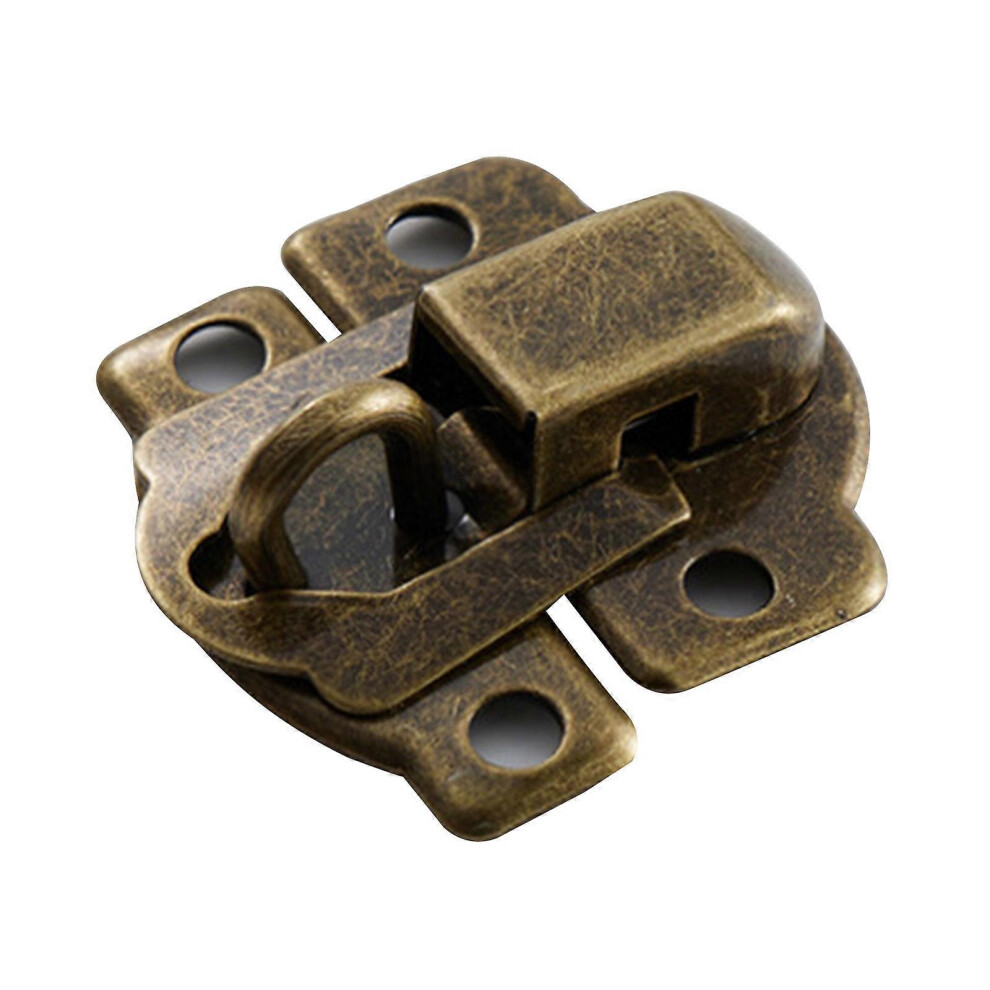 (Bronze, One Size) 10 Pcs Antique Clasp Hasps Jewelry Box Latch Buckle Vintage Decorative Hasp For Cabinet Jewelry Cases Wooden Boxes Bronze 7683012692475