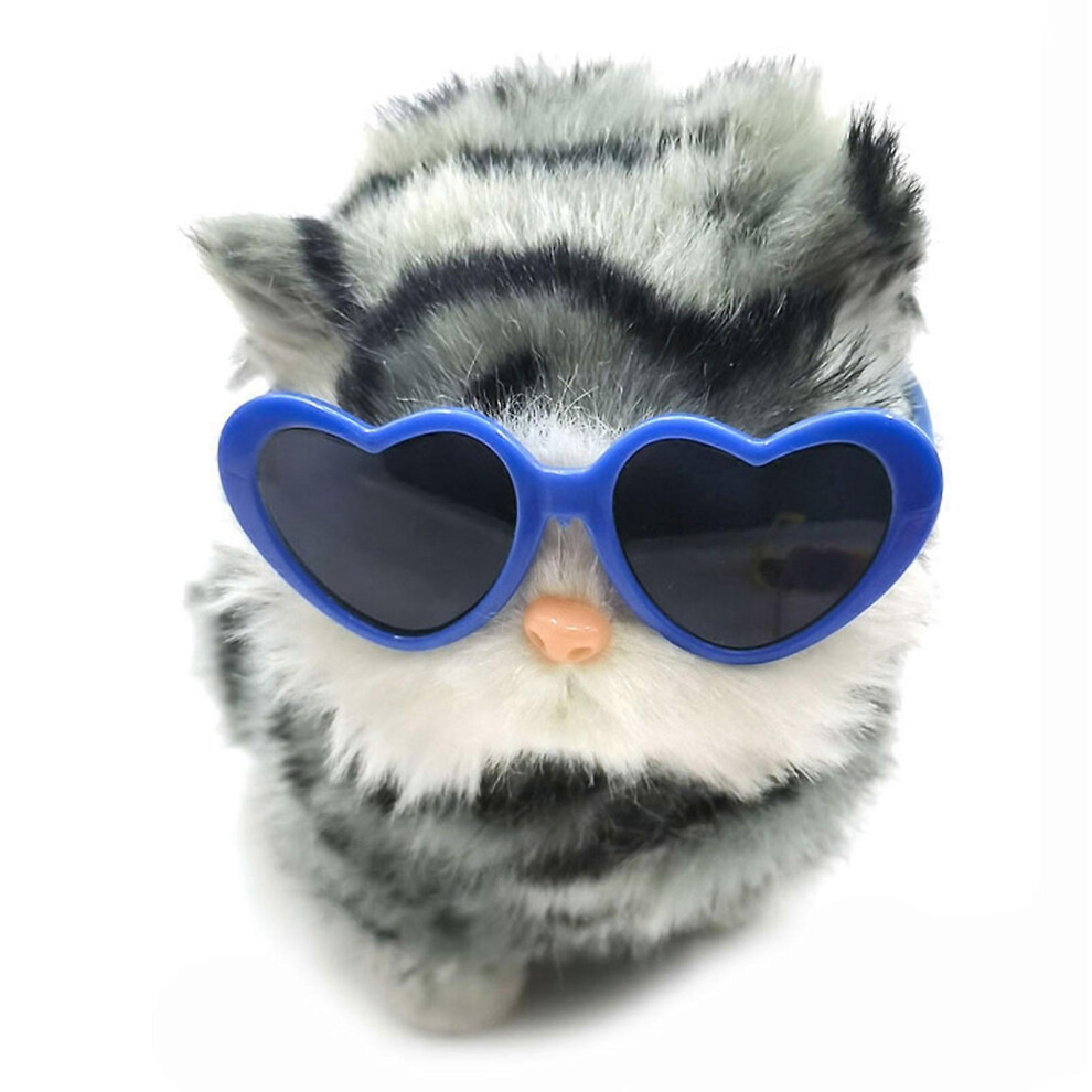 (Pink, One Size) Cat Sunglasses Dog Sunglasses Pet Glasses Pet Sunglasses Cat Glasses Heart Glasses Dog Goggles Photo Glasses Pet Goggles Blue 7683012692956