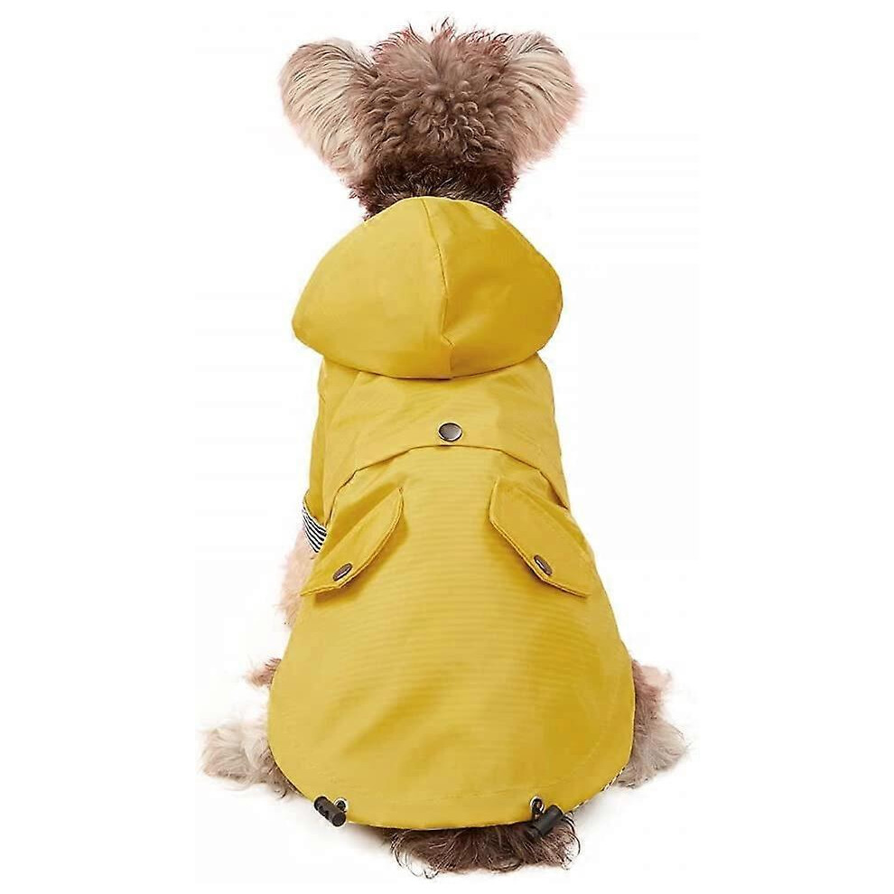 (As show, One size) Dog Raincoat,Dog Raincoat with Hood,Hooded Rain Jacket for Dogs Pets L