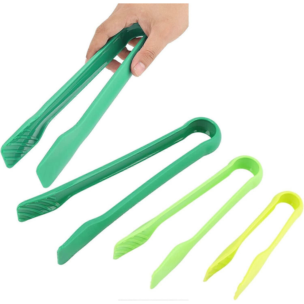 (As show, One size) 3 Pack Silicone Kitchen Tongs, Food Tongs Buffet Tongs Silicone Toaster Tongs Barbecue Tongs Bread Toast Tongs Bread Food Cake Kit