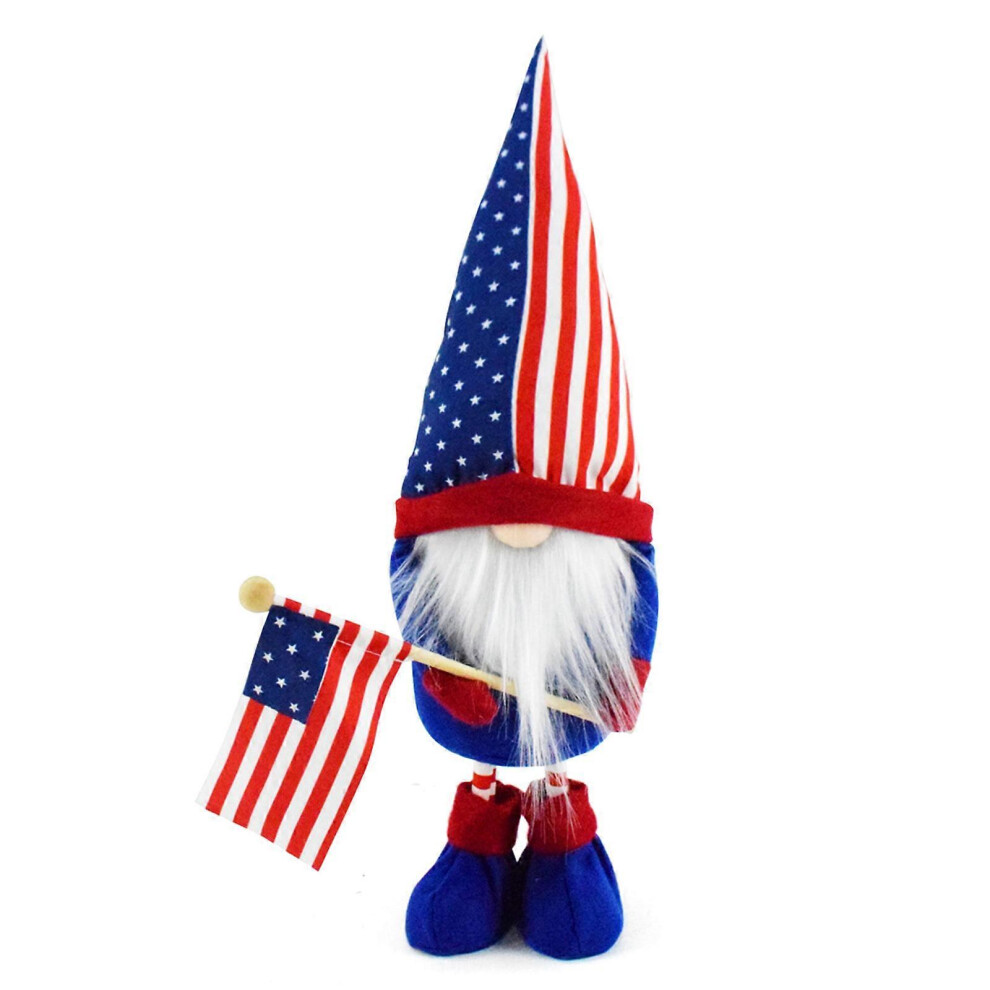 (Womens Model, One Size) 4Th Of Julys Patriotics Gnomes Decors Plush Elfes Veterans Memorials Day Gift,Fourth Of Julys Independences Day Ornamet 7683012664540