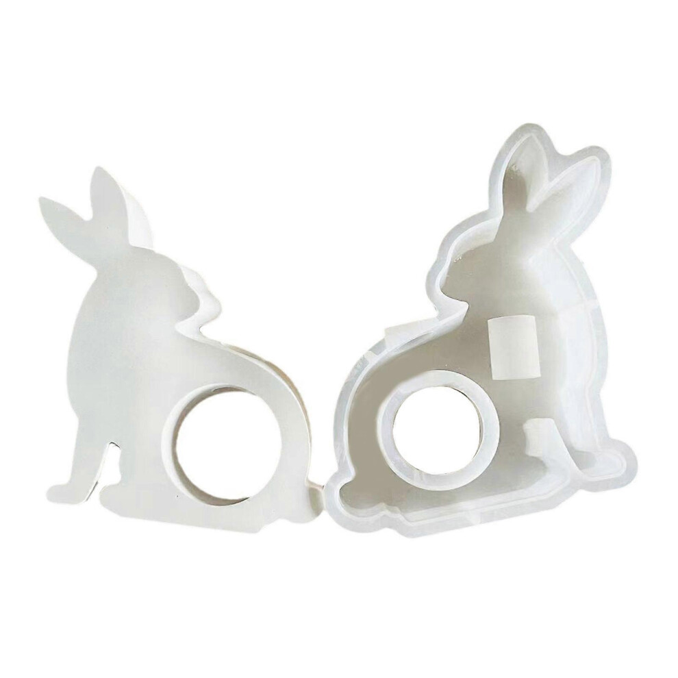 (4, One Size) Rabbits Bear Vase Resin Moulds Hollow Epoxy Resin Molds For Hydroponic Plant, Flower Holders, Plant Propagation Station 7683012674198