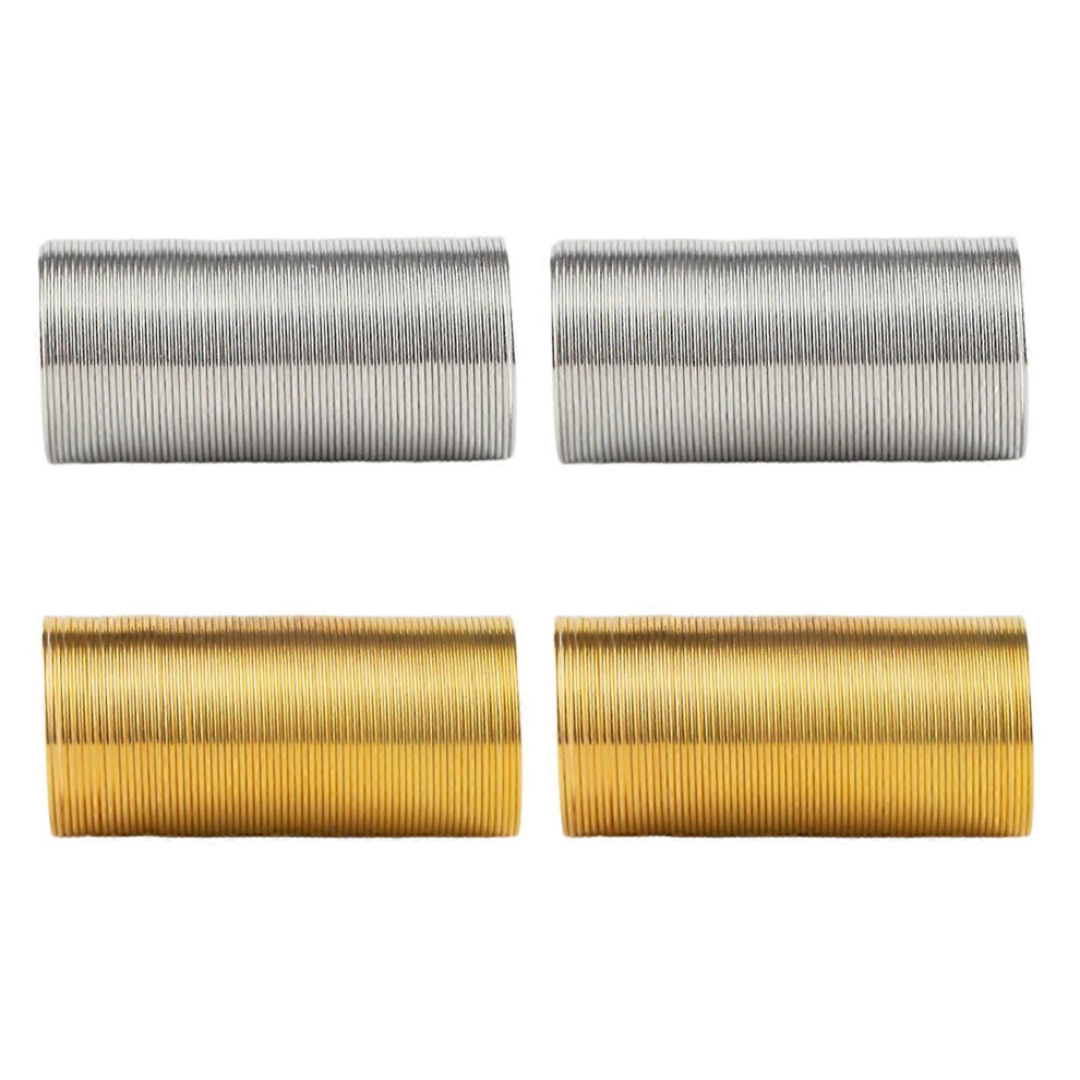 (6 Piece Set, One Size) Set Of 4/6 Fashionable Memory Wire Handcrafted Finger Ornaments 20Mm Diameter Metal Hoop Collar Jewelry Findings Kits 7683012665592