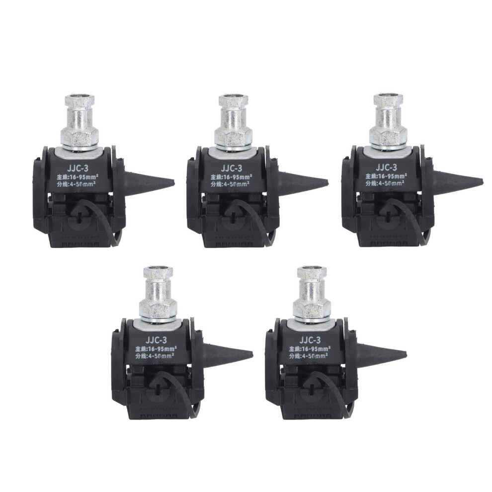 5 Pcs Insulation Piercing Connector 1Kv No Peeling Piercing Clamp High Low Voltage Cable Splitter Jjc 3 4641313731425