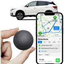 Mini GPS Tracker for Vehicles - Magnetic Tracking Device Portable Real Time Cars