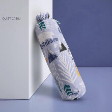 (As show, One size) Baby Pillow Side Sleeping Pillow Baby Sleeping Comfort Pillow Buckwheat Newborn Anti-Roll Pillow Children's Fixed Pillow 43cmblue