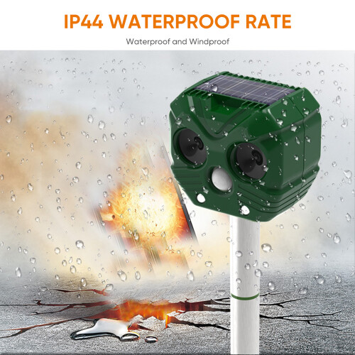 Solar-Katzenabwehrgerät 9V 2200mAh, 12x38cm, USB/Solar 1