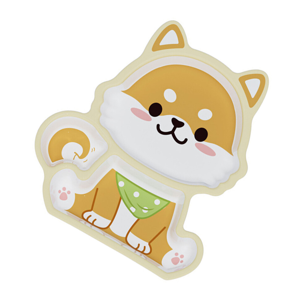 Infant Plate Drop Resistant Cute Cartoon Safe Toddler Divided Dish with Spoon for Kids