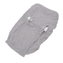 Graue Baumwoll-Gaze Baby-Kinderwagenabdeckung 61x32x30 cm
