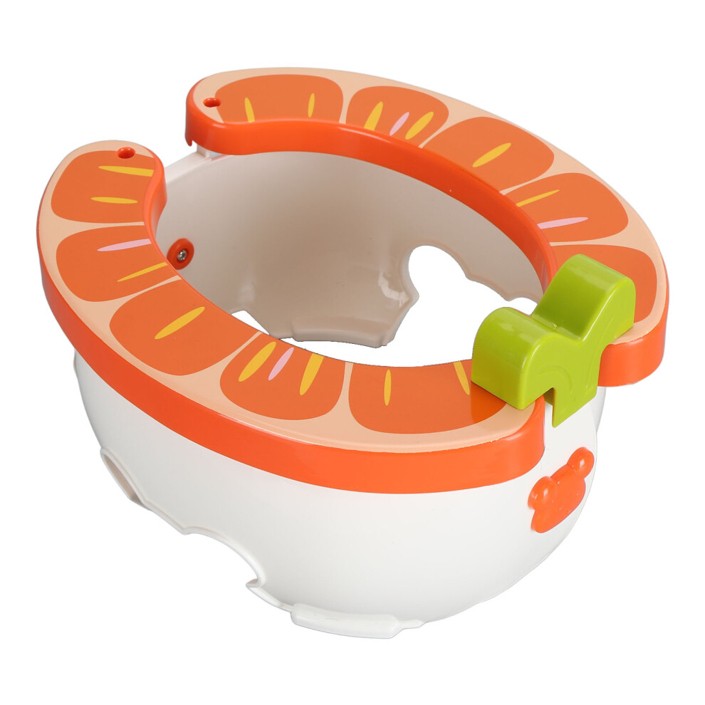Toddler Potty Training Toilet Multifunctional Foldable Portable Children Travel Toilet Seat Orange