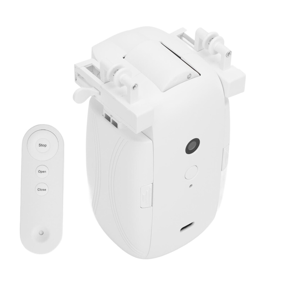 Automatic Curtain Opener Quiet Type C Charging Smart Curtain Motor with Remote Control for Roman Rod T Rail U Rail-image-OPC-PHQCB56-NEW