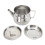 Öl-Siebtopf 0,5 L 13,5  11,4 cm Silberner Deckel 3