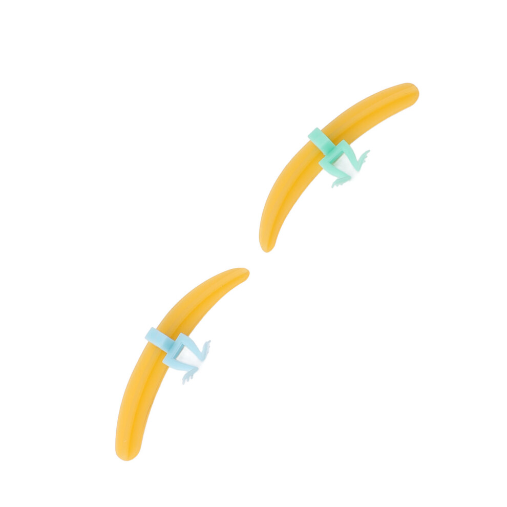 Yellow Eyelash Separator Tool Reusable Easy Cleaning Rubber Lash Extension Separator For Beauty Salon
