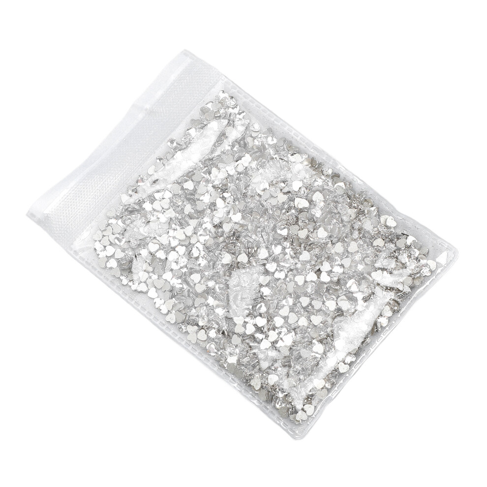 1 Pack Nail Art Accessories Sparkling Nail Sequins Flat Bottom Transparent Heart Shape Glitter Nail Decoration