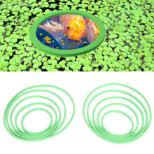 10PCS Aquarium Floating Plant Corral 5 Sizes EVA Foam Odorless Multi Purpose Fish Feeding Ring for Fish Tank 10pcs Green