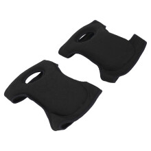 1 Paar verstellbare Kniepolster aus Neopren 46x22cm Schwarz