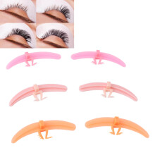 3er Set Silikon Wimperntrenner Waschbar Rosenrot