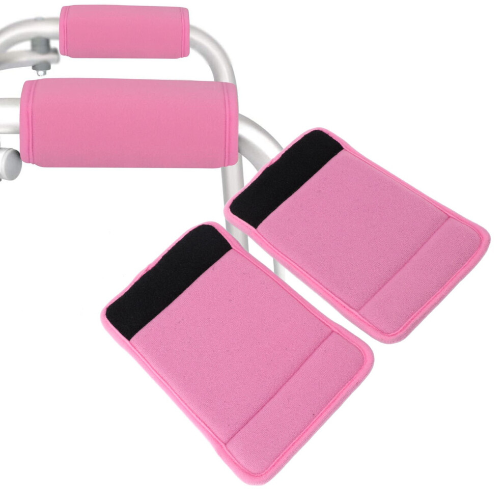 Pink 2Pcs Walker Handle Pads Anti Slip Comfort Cushion Wheelchair Armrest Covers For Wheelchair Walker Crutch Accessories